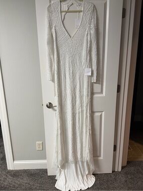duchess ivory lace bell sleeve maxi dress Lulus | Dresses | Duchess Ivory Lace Bell Sleeve Maxi Dress